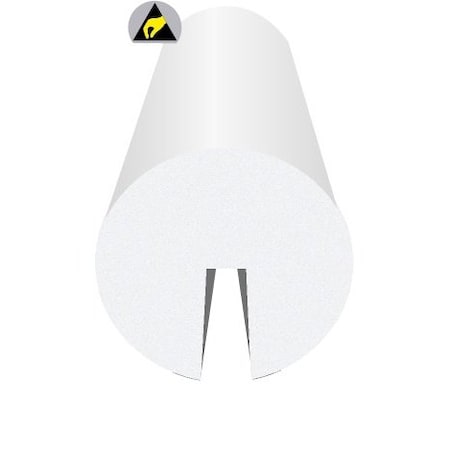 Ergomat Circle I-Beam Protector ESD White HCIB120-ESD-W